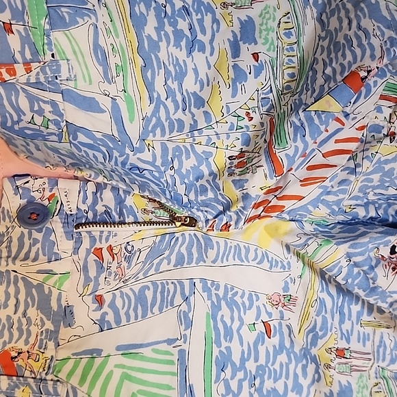 Lilly Pulitzer Callahan Classic Straight Fit Low Rise Short Get Nauti Print - Picture 9 of 13